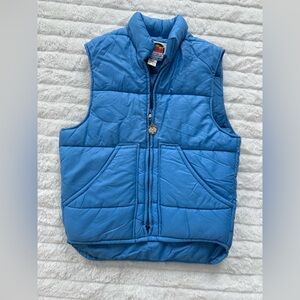 Vintage Miller Outerwear made in USA blue puffer vest